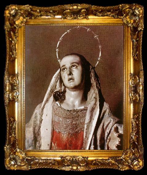 framed  SALZILLO, Francisco Dolorosa af, ta009-2